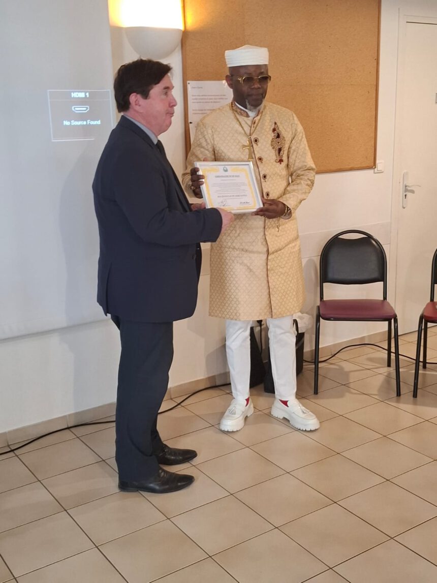 MgrJean Claude Aimé Nonga Ambassadeur de Paix en France